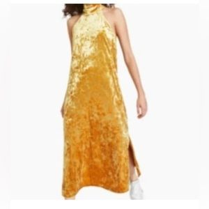 BAR III Womens Yellow  Dress